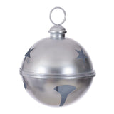 Vickerman Iron Bell Ornament, 10", Silver