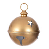 Vickerman Iron Bell Ornament, 10", Gold