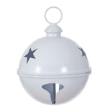 Vickerman Iron Bell Ornament, 10", White
