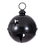 Vickerman Iron Bell Ornament, 10", Black