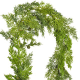 Vickerman Artificial Green Stovall Cedar Pine Garland