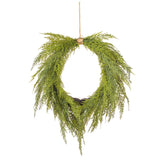 Vickerman Artificial Green Cedar Heart Wreath, 24"