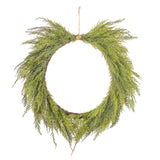 Vickerman Artificial Green Cedar Heart Wreath, 36"