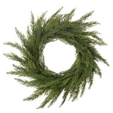 Vickerman Green Cedar Wreath, 28"