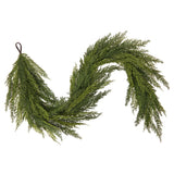 Vickerman Green Cedar Garland, 72", Deluxe