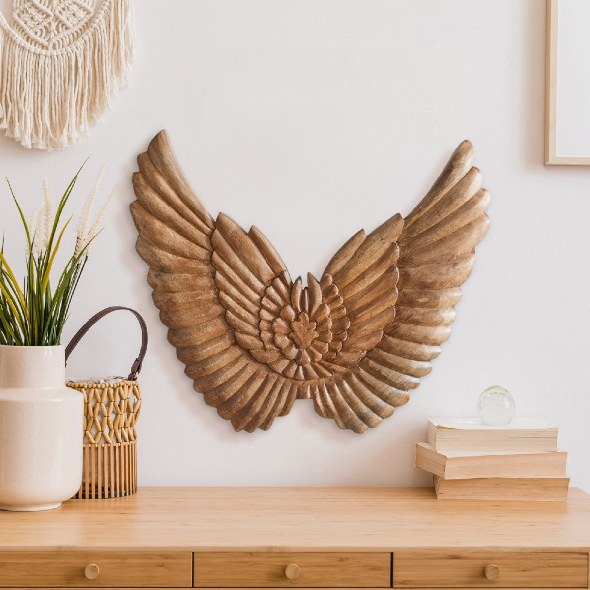 Reclaimed Angel Wings Wall Decor By Accent Decor