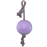 Romp-n-Roll Rope and Ball Dog Toy - Small 4.5" / Light Purple