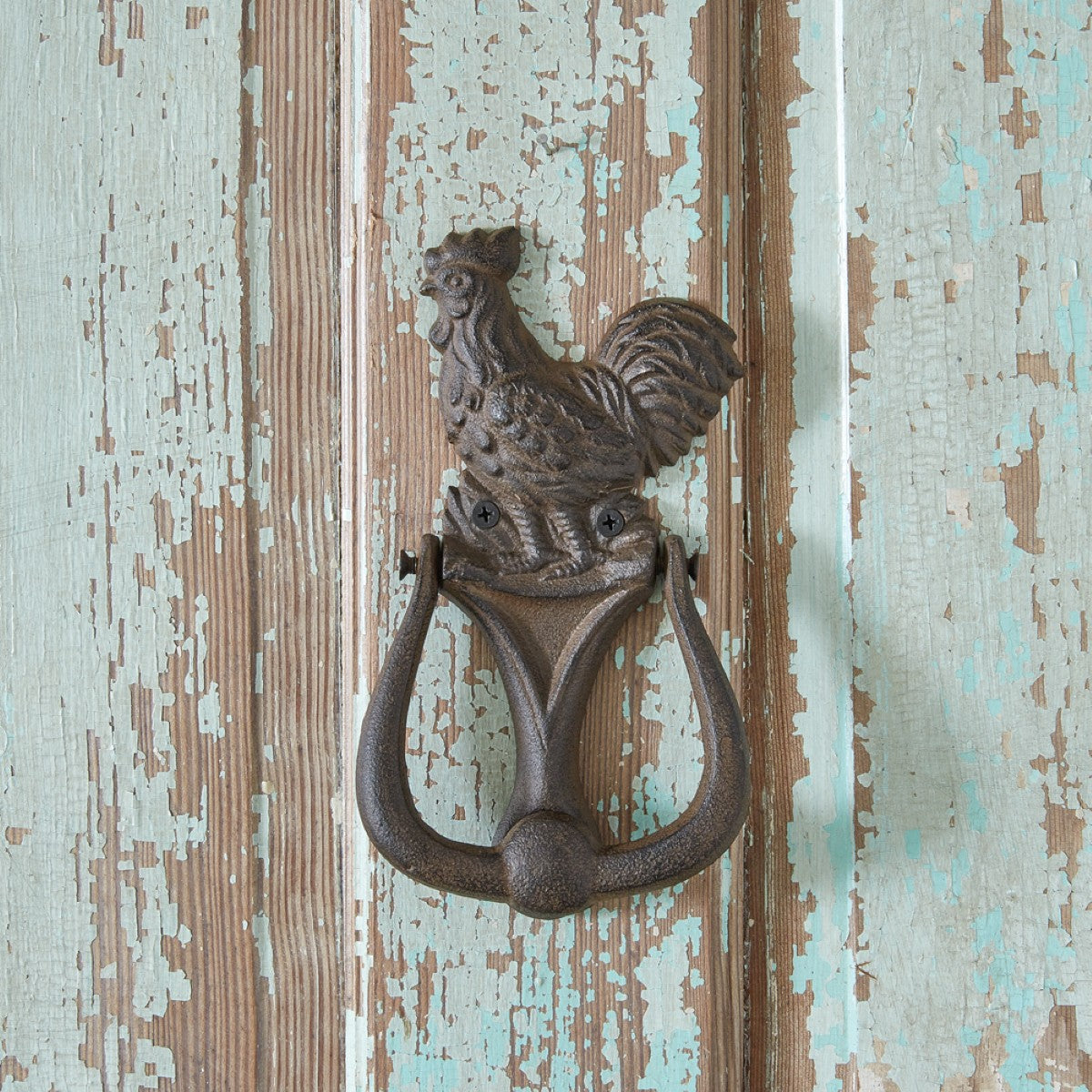 Rooster Door Knocker Bell Cast Iron, Set of 2 By CTW Home Collection