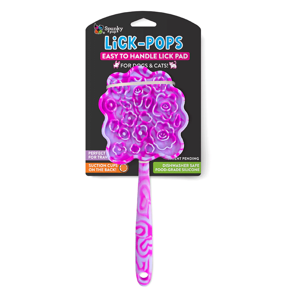 Spunky Pup Lick Pops, Long Lasting Dog and Cat Treat Lick Pad (Multiple Styles)