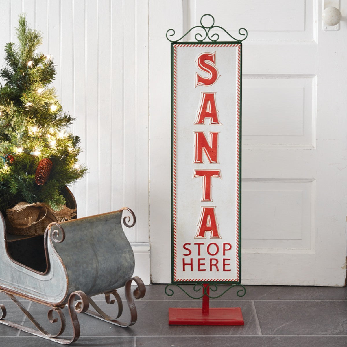 Santa Stop Here Sign By CTW Home Collection