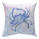 Sea Creatures With Crab Climaweave Throw Pillow 18" x 18" By Jenny Faw