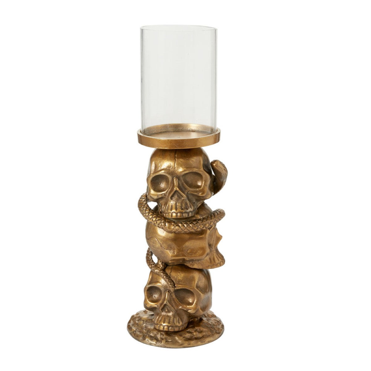 Skull Tower Candleholder By Accent Decor