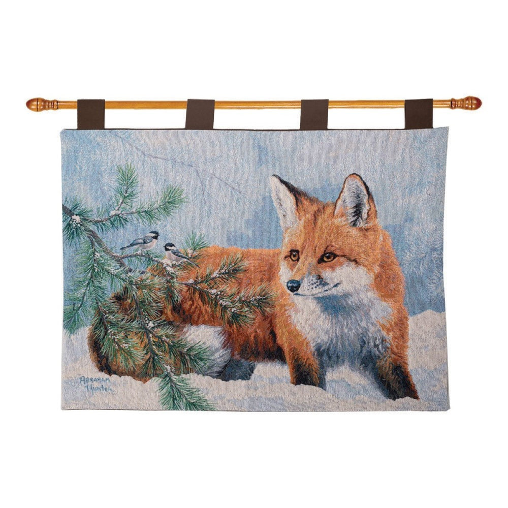Snow Day Tapestry Wall Hanging 36" x 26" By Abraham Hunter
