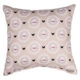 Snow Pals Merry Christmas Throw Pillow 9" x 9" By Amylee Weeks
