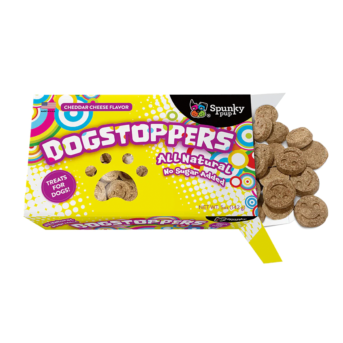 Spunky Pup DogStoppers Cheese Biscuits 5oz