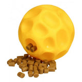 Starmark Treat Dispensing Tetraflex Dog Toy, Yellow (Multiple Sizes Available)
