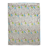 Stitch Happy Owl 2-Layer Throw Blanket 30" x 40" By Lori Siebert