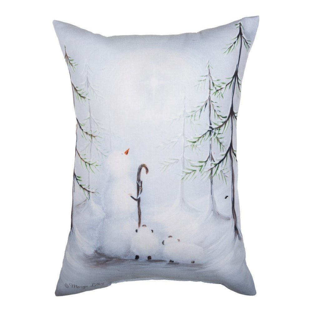 Sweet Peace Shepherd Climaweave Throw Pillow 13" x 18" By Margie Lilley