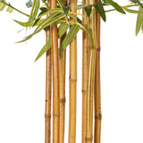 Vickerman 6' Artificial Potted Green Bamboo Tree
