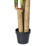 Vickerman 52" Artificial Potted Green and Yellow Fresh Touch Dracaena Tree