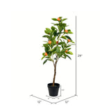 Vickerman Artificial Green and Orange Real Touch Orange Tree