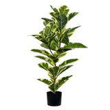 Vickerman Artificial Potted Real Touch Dieffenbachia, 38.6"