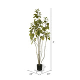 Vickerman Artificial Green Potted Cotinus Coggygria Tree