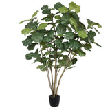 Vickerman Artificial Potted Fiddle Tree, 5'