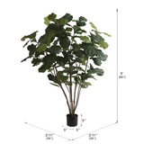Vickerman Artificial Potted Fiddle Tree