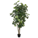 Vickerman Artificial Potted Fiddle Tree, 7'