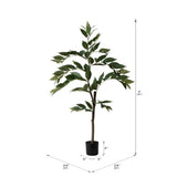 Vickerman Potted Artificial Green Nandina Tree