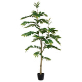 Vickerman Potted Artificial Green Nandina Tree, 6'