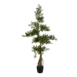 Vickerman Artificial Potted Cedar Tree, 4'