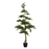 Vickerman Artificial Potted Cedar Tree, 5'