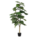 Vickerman Artificial Potted Everyday Fiddle Tree, 4'