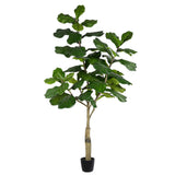Vickerman Artificial Potted Everyday Fiddle Tree, 6'