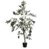 Vickerman Artificial Potted Olive Tree, 4'