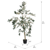 Vickerman Artificial Potted Olive Tree