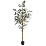 Vickerman Artificial Potted Olive Tree, 8'