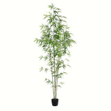 Vickerman Artificial Potted Mini Bamboo Tree, 6'