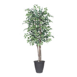 Vickerman Artificial Variegated Ficus Series, 6'