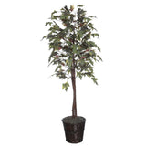 Vickerman Artificial Frosted Maple Tree, 6'