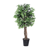 Vickerman Artificial Ficus Executive Potted Tree, 6'