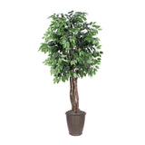 Vickerman Artificial Ficus Executive Potted Tree, 6'