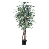 Vickerman Artificial Variegated Ficus Extra Full Series, 6'