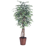 Vickerman Artificial Variegated Ficus Extra Full Series, 6'