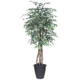 Vickerman Artificial Variegated Ficus Extra Full Series, 6'
