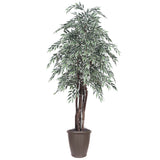 Vickerman Artificial Variegated Smilax Extra Full Series, 6'