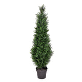 Vickerman Artificial Cedar Tree In Pot UV, 4', Unlit