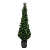 Vickerman Artificial Cedar Tree In Pot UV, 5', Unlit